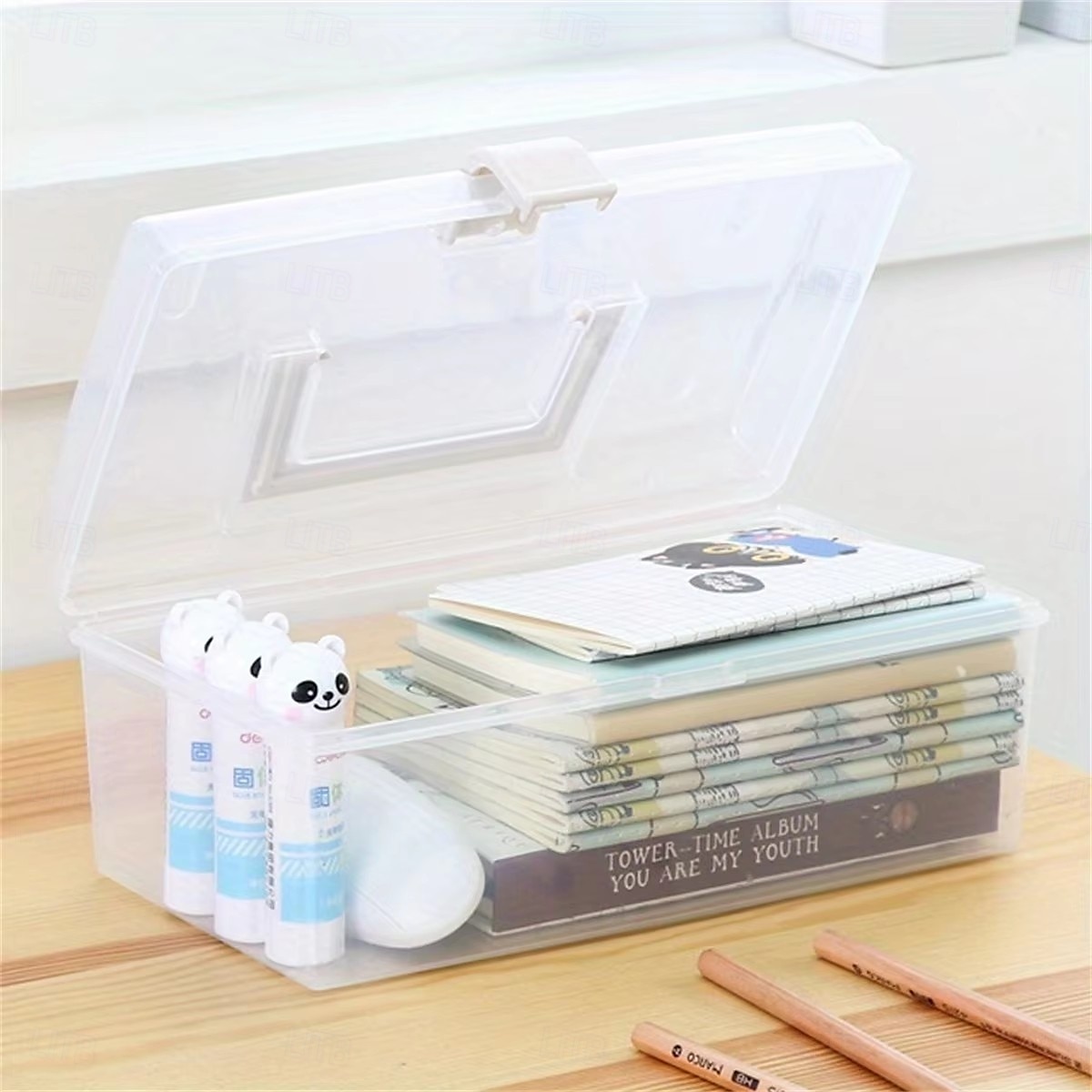 huishoudelijke doorzichtige opbergdoos desktop plastic organizer box hand opbergdoos kleine doos organizer box medicijndoos opbergdoos multifunctionele doorzichtige plastic opbergdoos voor desktop 2025 - $4.99 –P9