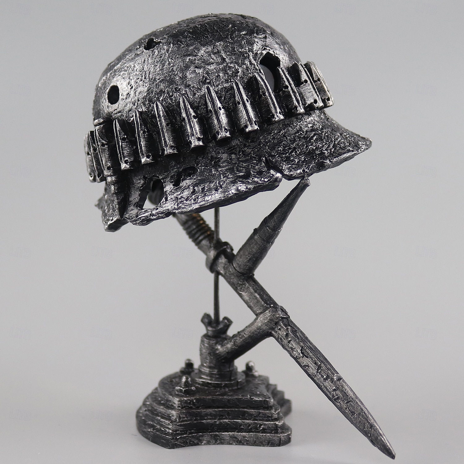 lampă de masă lampă de birou cască militară decor acasă decor stil mansardă stil steampunk vintage 2026 - $30.99 –P1