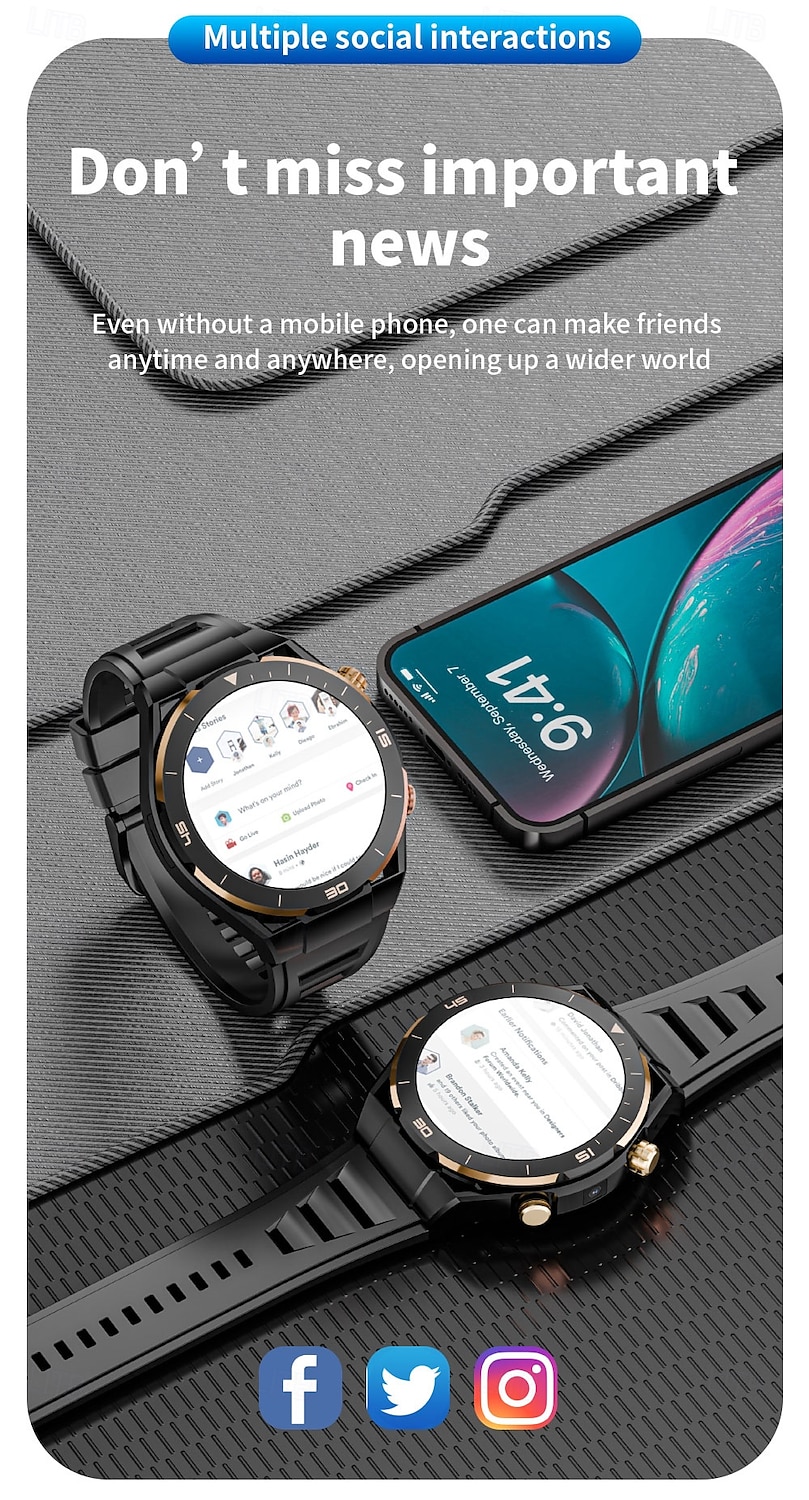 iMosi PG888 Android Smart Watch Men 2G/32G Storage HD Dual Camera NFC 2G 4G SIM Card WIFI Wireless Fast Internet Access Eurasian version 2025 - $137.79 –P9