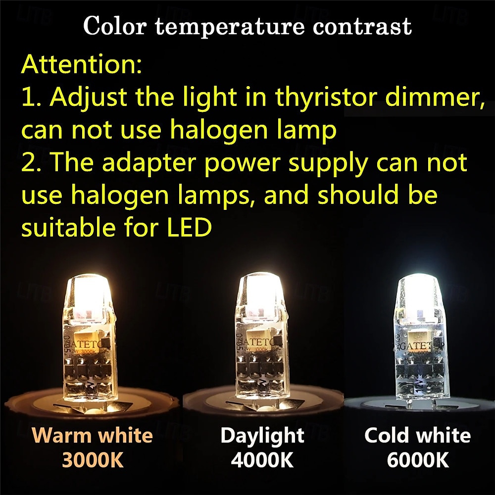 10pcs G4 LED Dimmable Bulb AC/DC12-24V 2w 3w 1505 COB LED Light Replace Traditional of Halogen Bulb for Spotlight Chandelier 2025 - $31.78 –P2