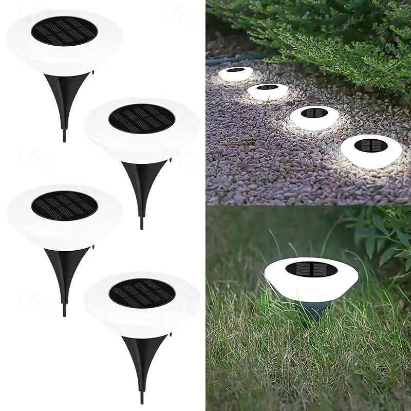 4 stücke solar boden licht solar rasen lichter wasserdicht im freien garten lampe led boden lichter für garten hof einfahrt terrasse rasen dekoration 2025 - $34.99 –P7