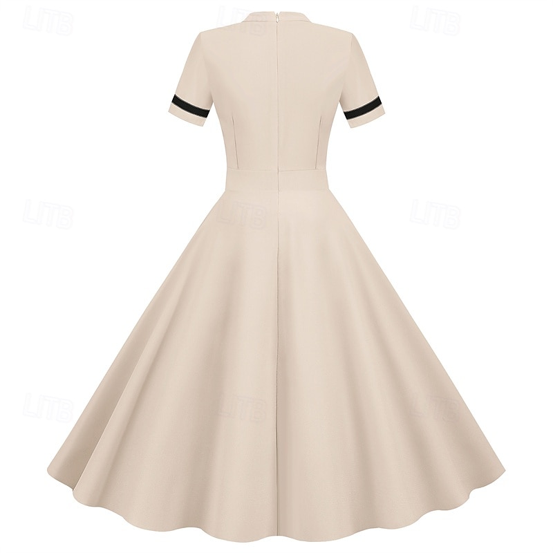 Elegant Klassisk Femtiotal Klänningar A-linje Dam alla hjärtans dag Fest Datum Tebjudning Vuxna Klänning Vår & sommar 2025 - $24.99 –P12
