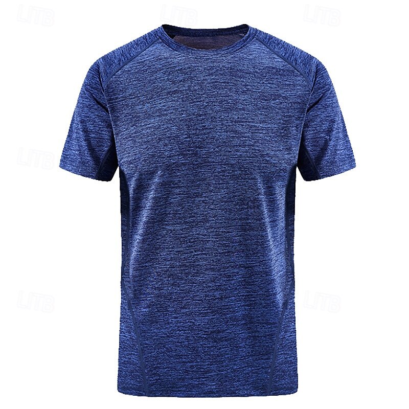 Per uomo maglietta Manica corta Girocollo Maglietta Maglietta con muscoli Maglietta a maniche corte Esterno Asciugatura rapida Allenarsi Morbido Traspirante Poliestere Borgogna Blu Reale Blu scuro del 2025 a $15.99 –P9
