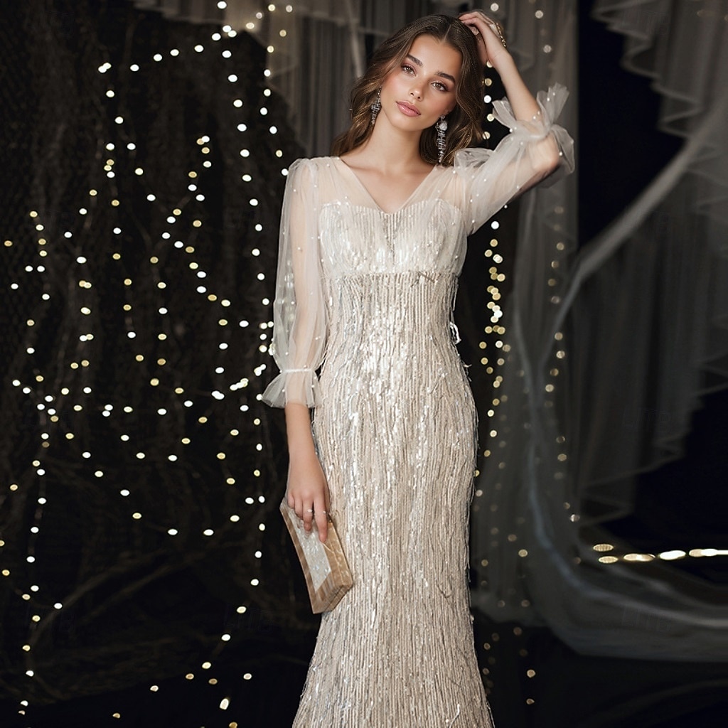 white sequin fringe dress Dolce & Gabbana Fringed Mini THE WAY WE WORE 100% Polyester Handmade Model is 510 wearing size S Imported Prom Dress With White Sequin