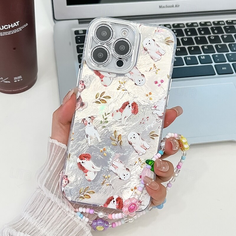 telefone Capinha Para iPhone 16 Pro Max Plus iphone 15 iPhone 15 Pro Max iPhone 14 Pro Max iPhone 13 Pro Max Capa traseira com pulseira Antichoque Retro TPU Vidro Temperado de 2025 por $15.99 –P15