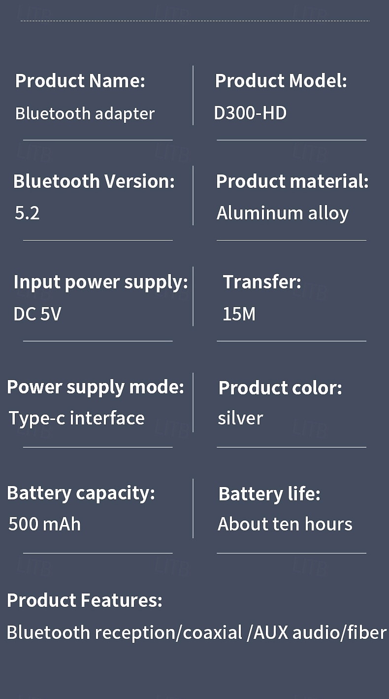 D300 Передатчик Bluetooth Bluetooth 5.0 Оптический аудиоинтерфейс 2025 - $47.99 –P14
