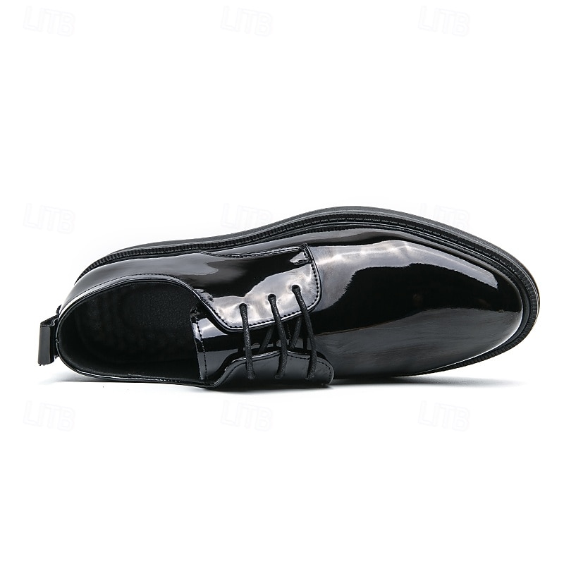 scarpe oxford stringate in similpelle bianca da uomo – eleganti scarpe formali per matrimoni, affari e occasioni speciali del 2025 a $46.99 –P6