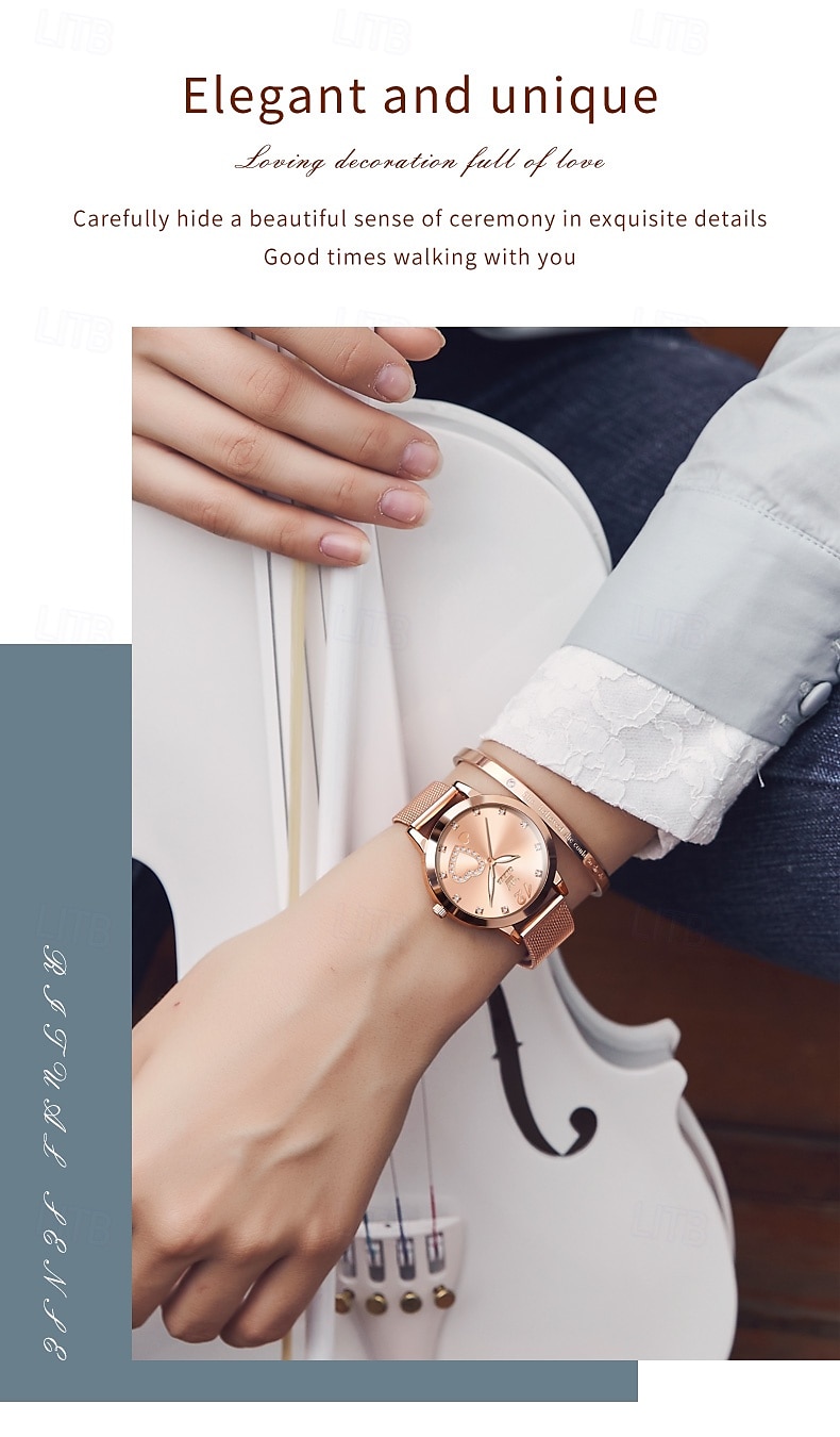 OLEVS Women Quartz Watch Fashion Casual Wristwatch Luminous Waterproof Decoration Stainless Steel Watch 2025 - $43.99 –P15