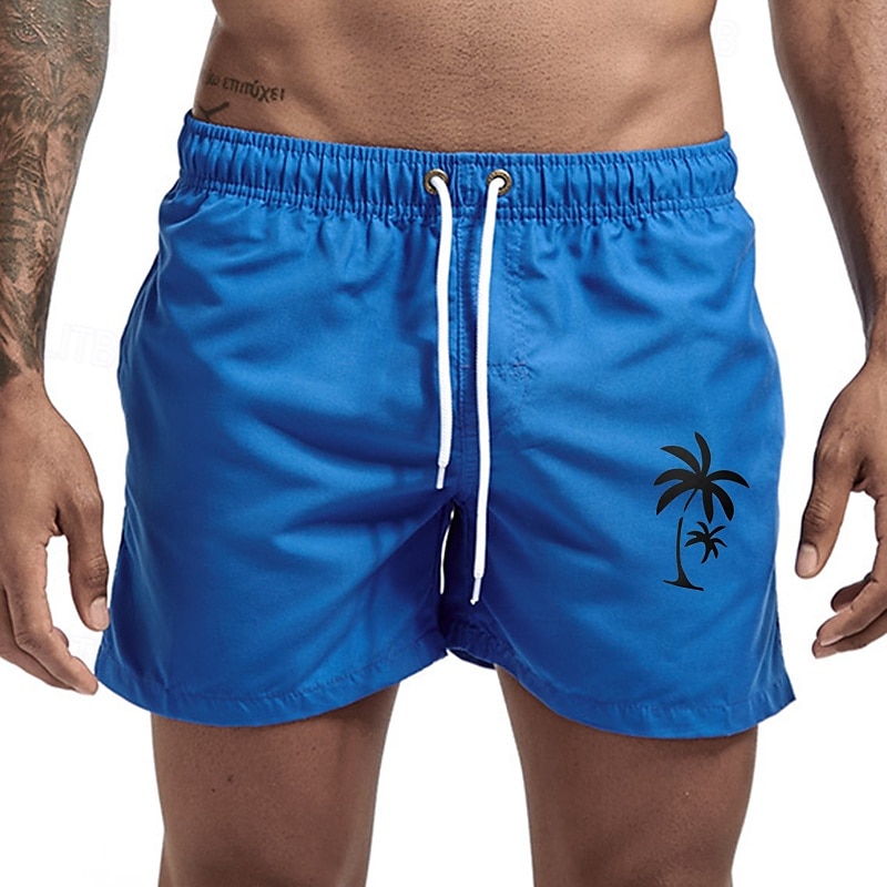 Men's Swim Trunks Swim Shorts Board Shorts Bathing Suit Drawstring Mesh Lining with Pockets Swimming Surfing Beach Water Sports Printed Summer Spring 2025 - $12.99 –P4