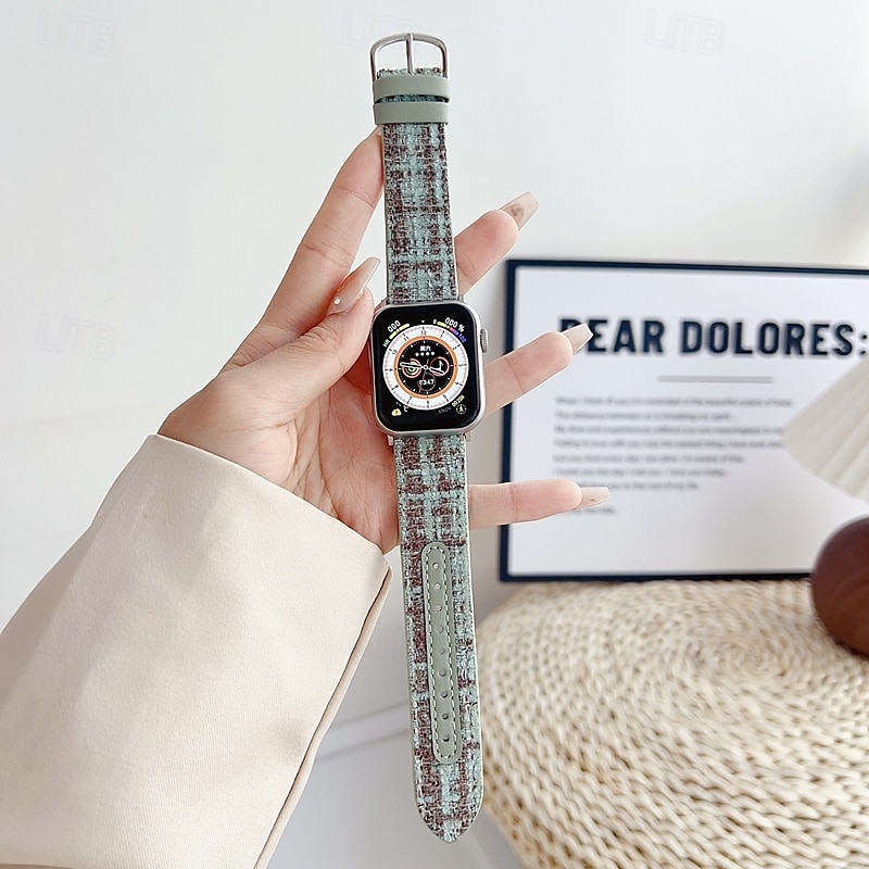 Solo Loop Συμβατό με Ζάντα ρολογιού Apple Watch 38mm 40mm 41mm 42mm 44mm 45mm 49mm Ρυθμιζόμενο Ύφασμα Ανταλλακτικό λουράκι ρολογιού για iwatch Ultra 2 Series 9 8 7 SE 6 5 4 3 2 1 2025 - $17.99 –P11