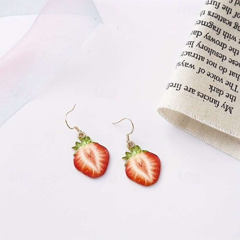 Mujer Pendiente Lujoso Alegría Elegante Lujo Aretes Joyas Borgoña Para Fiesta 2025 - $15.49 –P4