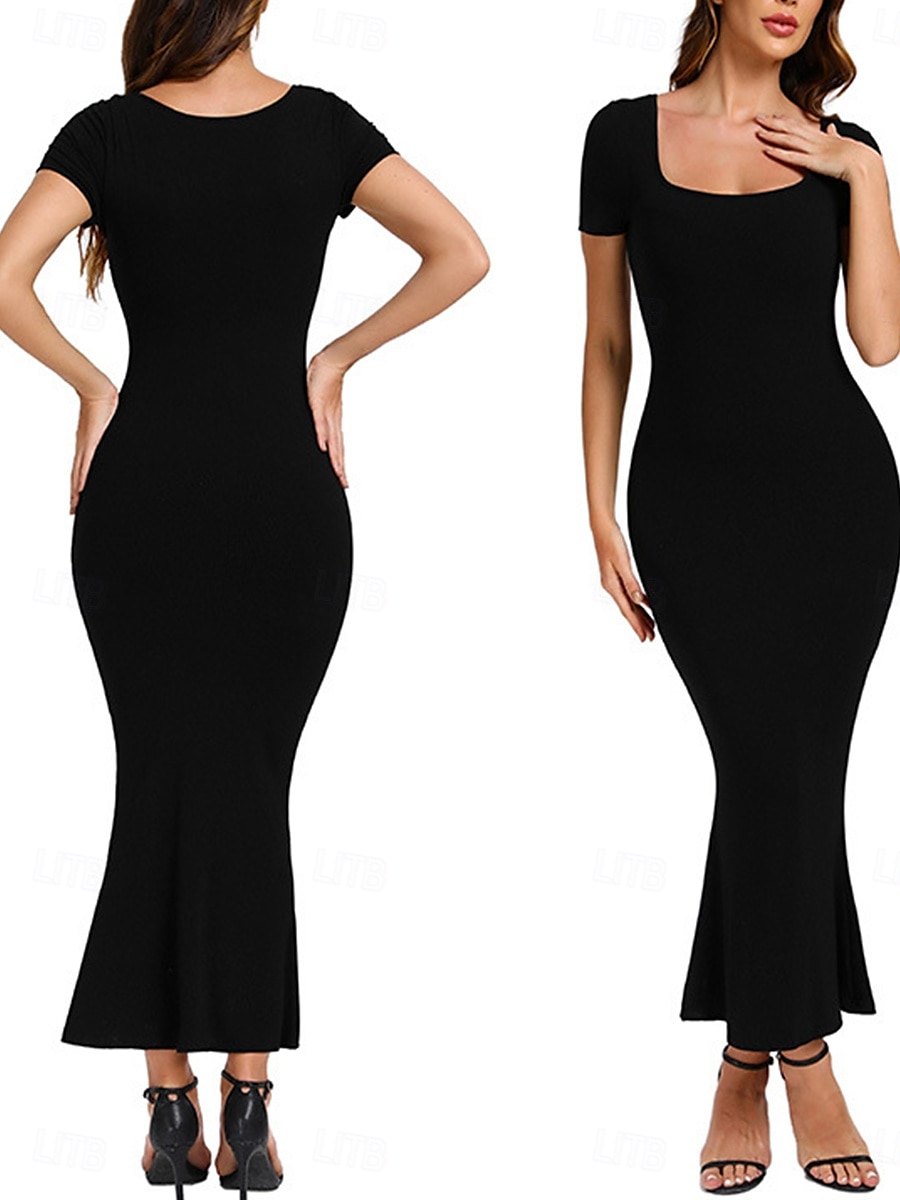 Damskie Gorset profilujący Majtki wyszczuplające SiateczkaNightwearNylon Solidne kolory Czarny Wiosna i lato Jesień i zima 2025 - $77.99 –P3