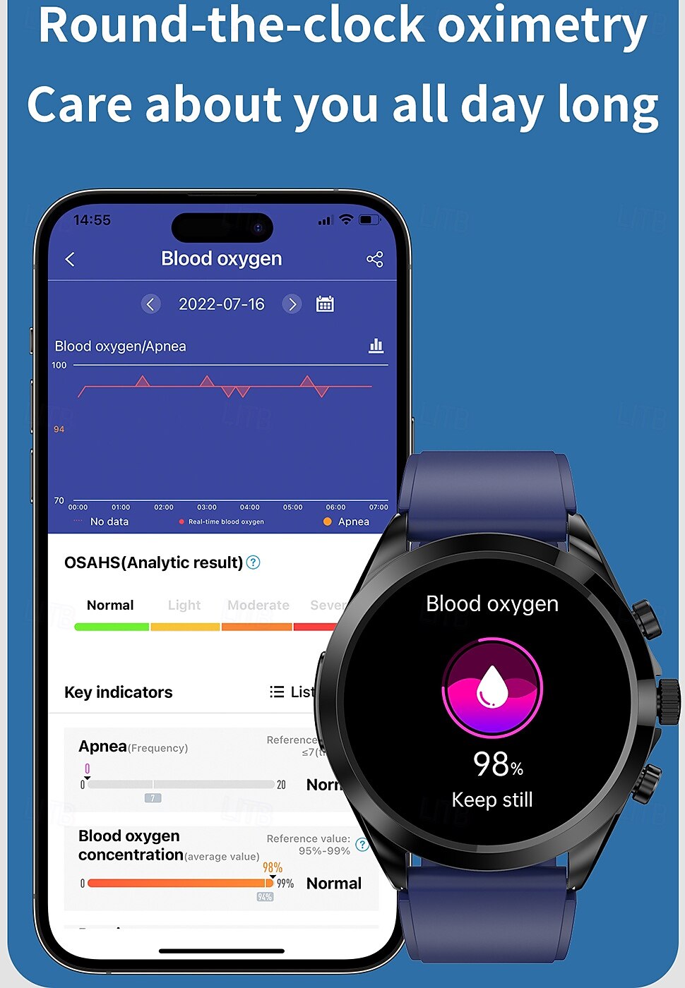 2025年 iMosi ET440 スマートウォッチ 1.39 インチ スマート·ウォッチ ブルートゥース ECG + PPG 温度監視 歩数計 と互換性があります Android iOS 女性 男性 ハンドフリーコール 防水 メディアコントロール IP 67 46mmの時計ケース  コレクション – $73.99 –P11