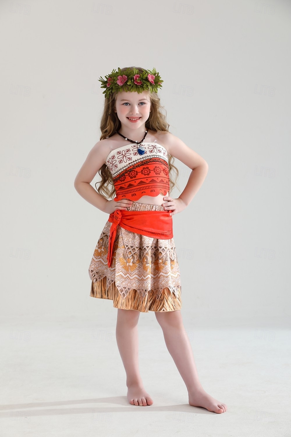 Princesa Moana Falda Parte superior del tubo Disfraces con temática de películas y televisión for Chica Niños Carnaval Día del Niño Playa Fiesta Cumpleaños 2026 - $33.99 –P13