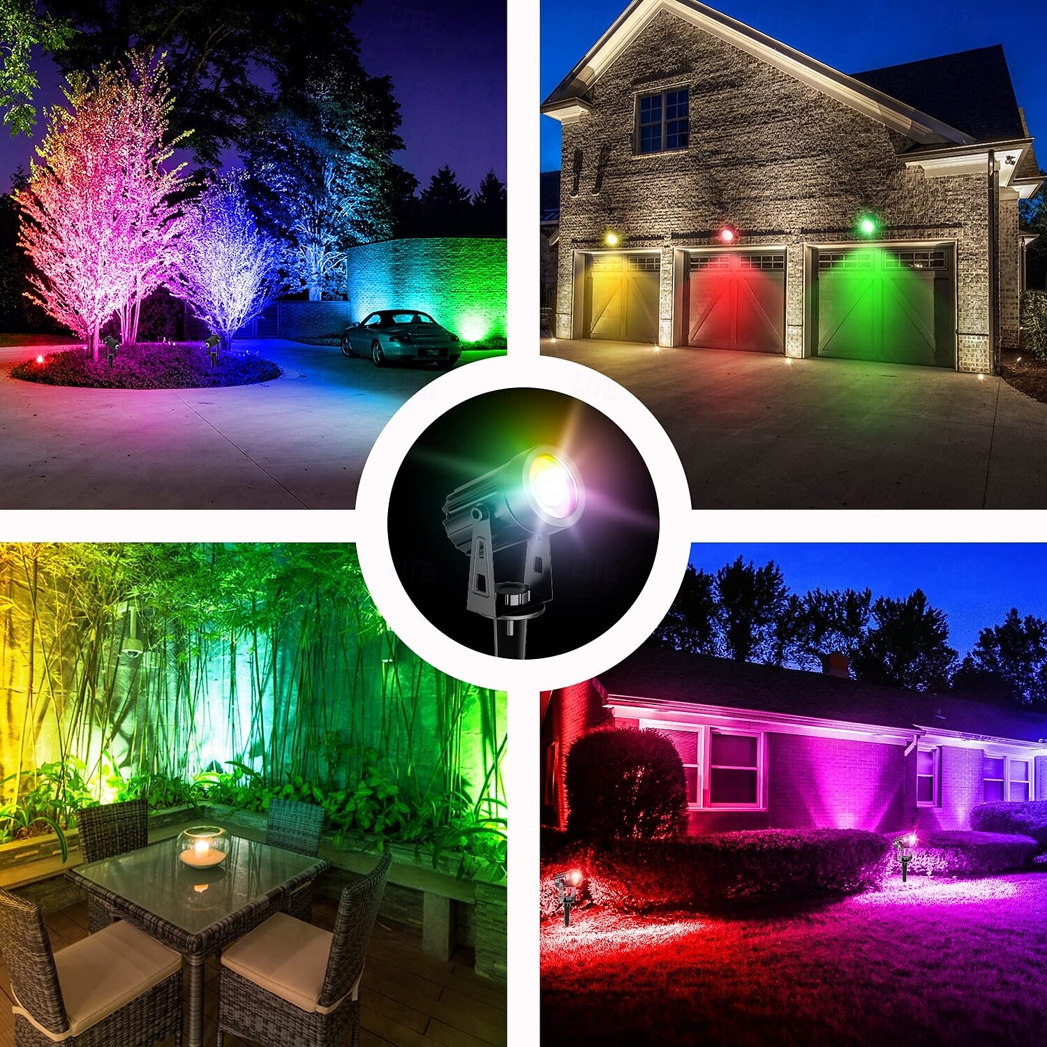1pc 2-Head Outdoor Solar Waterproof Spotlight for Courtyard, Garden, Pond, Tree, Pathway and Lawn Lighting 2025 - $65.99 –P7