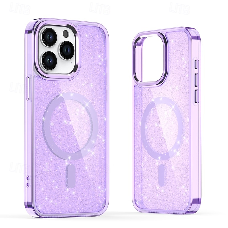 telefono Custodia Per iPhone 17 Pro Max 17 Air 16 15 14 Pro Max Plus 13 12 11 Pro Max Copertura Posteriore Magnetico Glitter scintillanti Resistente agli urti Retrò PC Silicone del 2025 a $16.99 –P5