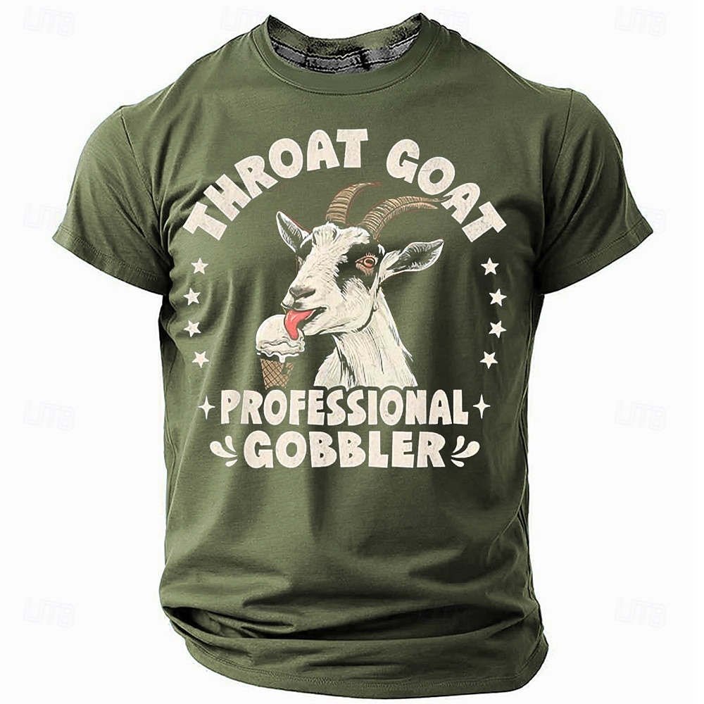 T-shirt drôle avec une antilope offensante pour homme manches courtes impression 3D col rond mode quotidienne rue noir bleu vert été printemps vêtements S M L XL XXL XXXL de 2025 ? $17.99 –P6