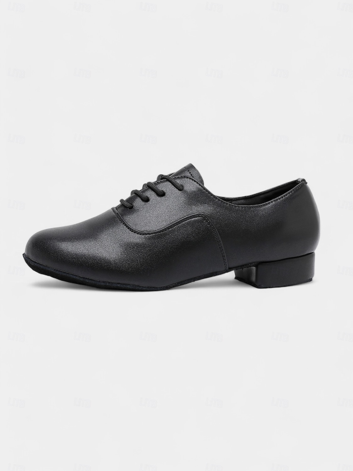 schwarze Tanzschuhe zum Schnüren für Herren mit weicher Wildledersohle und klassischem Design – ideal für Standard-, lateinamerikanische und Bühnenauftritte 2025 - $34.99 –P1