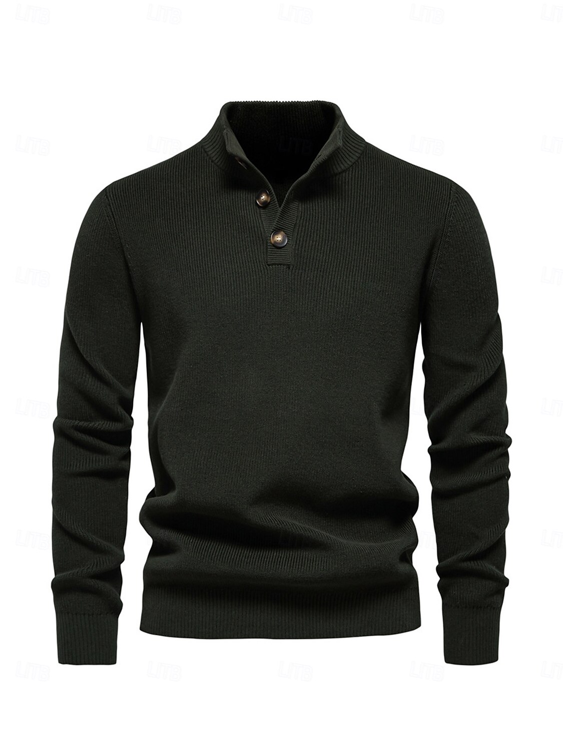 Herren Pullover Dunkelgrün Kaki Langarm Shirt Golfkleidung, Kleidung, Outfits, Kleidung 2025 - $79.99 –P5