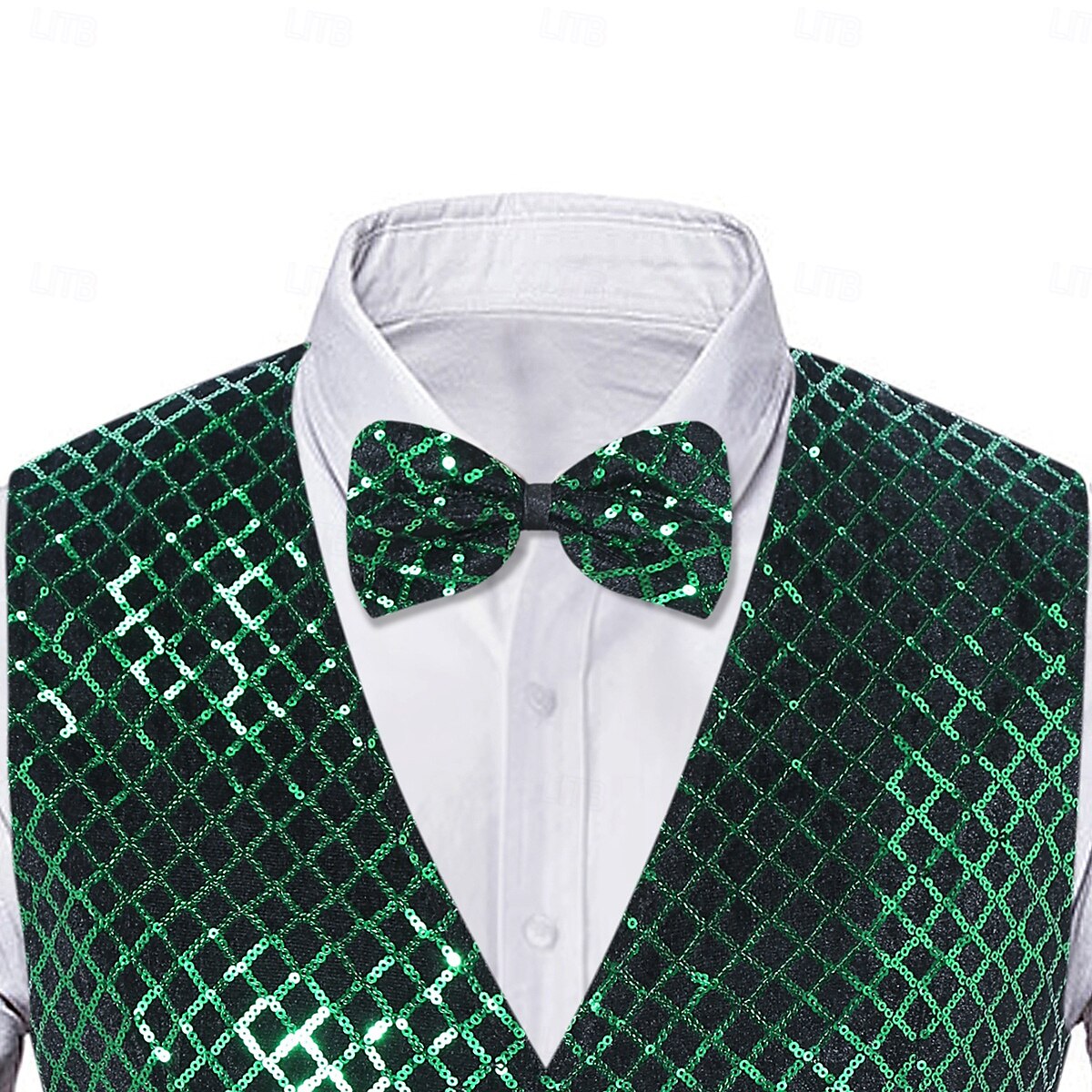 Retro Řvoucí 20s 20. léta 20. století Kamizelka Vesta Motýlek Velký Gatsby Gentleman Flitry Retro Pánské Vánoce předvečer Všech svatých Karneval Výkon loučení se svobodou nevěsty Festival Dospělé 2025 - $32.99 –P7