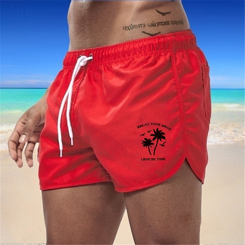 Men's Swim Shorts Swim Trunks Printed Drawstring Quick Dry Board Shorts Bathing Suit Surfing Beach Water Sports Summer 2026 - $13.49 –P6