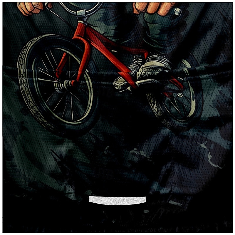 Men's Cycling Jersey Graphic Short Sleeve Bike Tee Tshirt Jersey with 3 Rear Pockets Mountain Bike MTB Quick Dry Anatomic Design Wicking Breathable Sports Dark Grey Black Dark Navy Clothing Apparel 2026 - $28.99 –P3