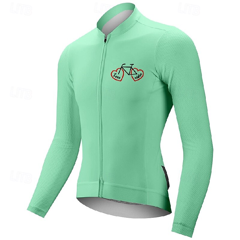 Herr Cykeltröja Grafisk Bokstav & Nummer Långärmad Cykel T-shirt Tröja med 3 bakfickor Bergscykling Snabb tork Anatomisk design Uppsugande Andningsfunktion sporter Mörkrosa Vit Rosa Kläder 2025 - $28.99 –P18