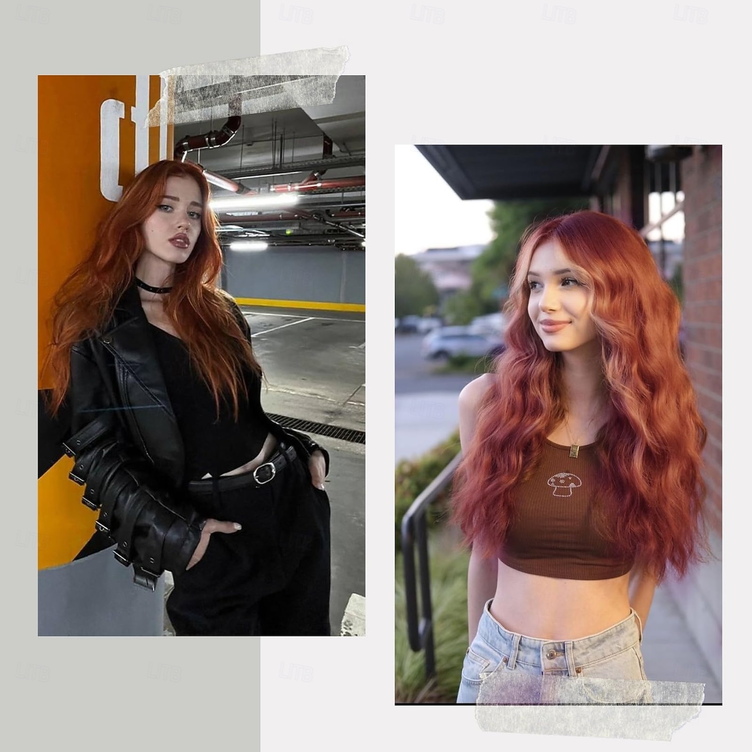 Long Wig for Women Middle Part Wavy Women Charming Wigs Realistic Natural Looking Synthetic Heat Resistant Fiber Wig for Daily Party Use 2025 - $25.99 –P10