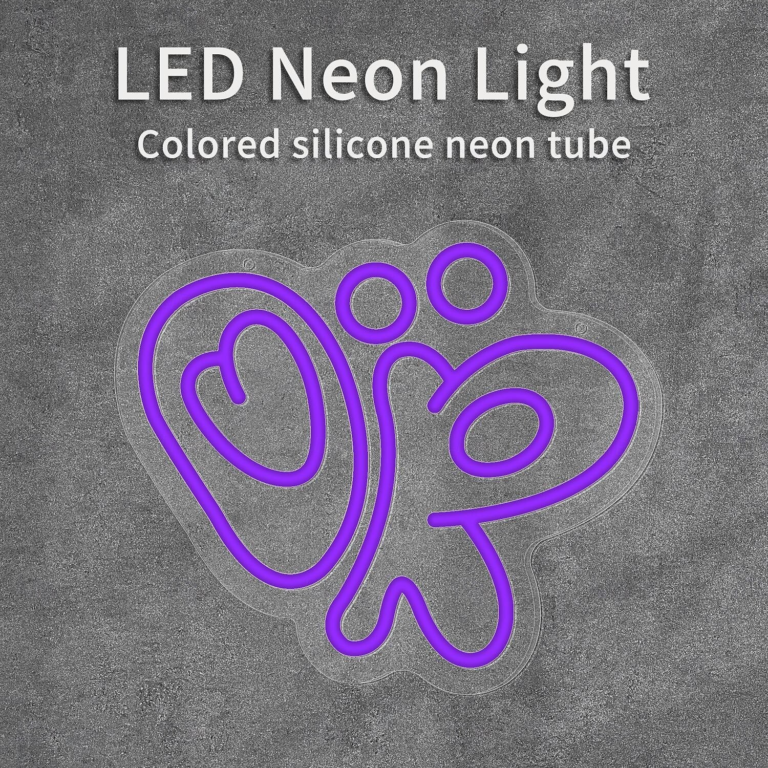 Olivia Glowing Neon Art Sign Light Dimmable Purple LED Light USB Powered Switch Control Perfect for Bedroom Living Room College Dorm Girls Room Decor Unique Gift Wall Decorations 2025 - $53.99 –P4