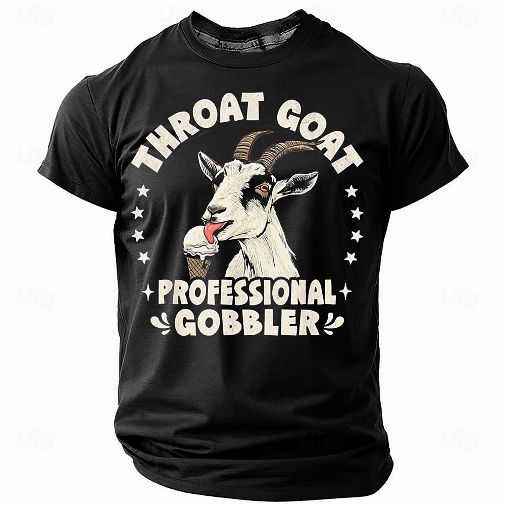 T-shirt drôle avec une antilope offensante pour homme manches courtes impression 3D col rond mode quotidienne rue noir bleu vert été printemps vêtements S M L XL XXL XXXL de 2025 ? $17.99 –P5
