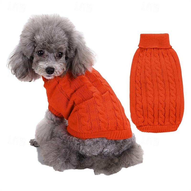 Cane Maglione Classico Inverno Caldo Di tendenza Confortevole All'aperto Abbigliamento Quotidiano Interno Abbigliamento per Cani for Piccolo Medio Grande del 2025 a $12.49 –P20
