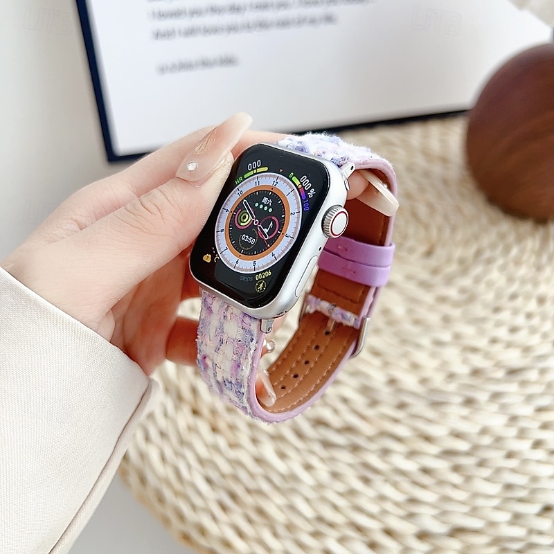 Solo Loop Συμβατό με Ζάντα ρολογιού Apple Watch 38mm 40mm 41mm 42mm 44mm 45mm 49mm Ρυθμιζόμενο Ύφασμα Ανταλλακτικό λουράκι ρολογιού για iwatch Ultra 2 Series 9 8 7 SE 6 5 4 3 2 1 2025 - $17.99 –P2