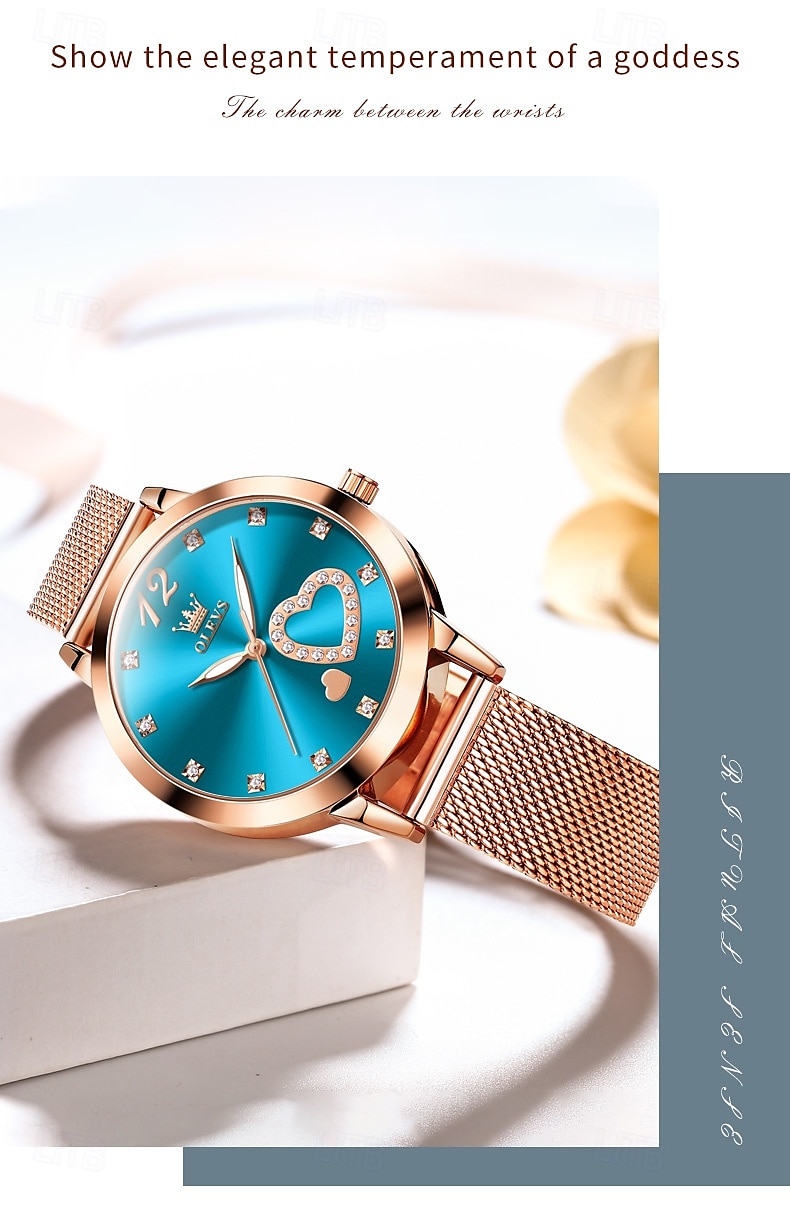 OLEVS Women Quartz Watch Fashion Casual Wristwatch Luminous Waterproof Decoration Stainless Steel Watch 2025 - $43.99 –P16