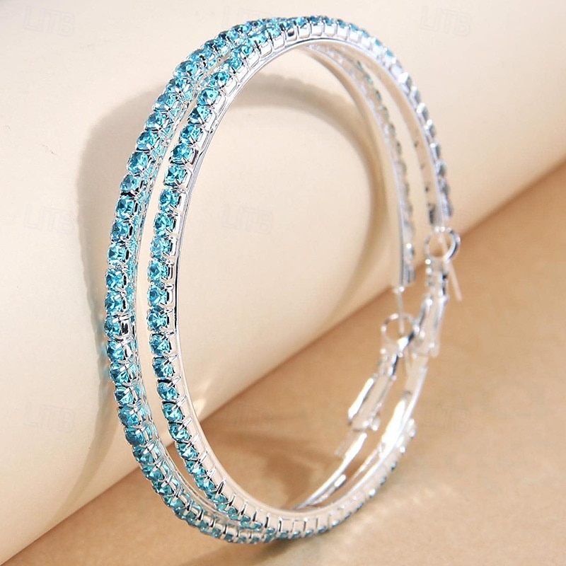 Mujer Pendiente Lujoso Alegría Tropical Elegante Aretes Joyas Negro / Blanco / Azul Para Fiesta 2025 - $15.49 –P9