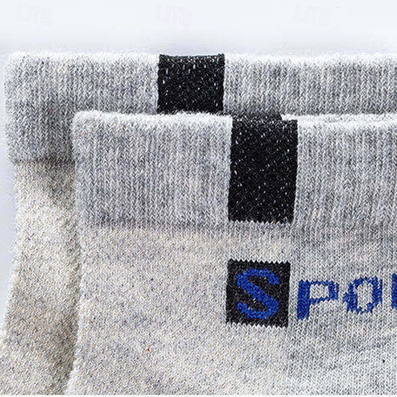 Ανδρικά 5 Ζεύγη Πολλαπλές συσκευασίες Κάλτσες Κοντές Κάλτσες Șosete de Alergat Καθημερινές Κάλτσες Μαύρο Λευκό Χρώμα Συνδυασμός Χρωμάτων Διακοπές Αθλήματα & Ύπαιθρος Καθημερινά Βασικό Μεσαίο 2026 - $6.99 –P8