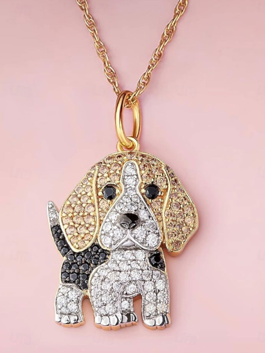 Collana Cromo Oro Per donna Di tendenza stile sveglio Classico Con animale Adorabile Di forma geometrica Collana Per Giornaliero del 2025 a $18.99 –P2