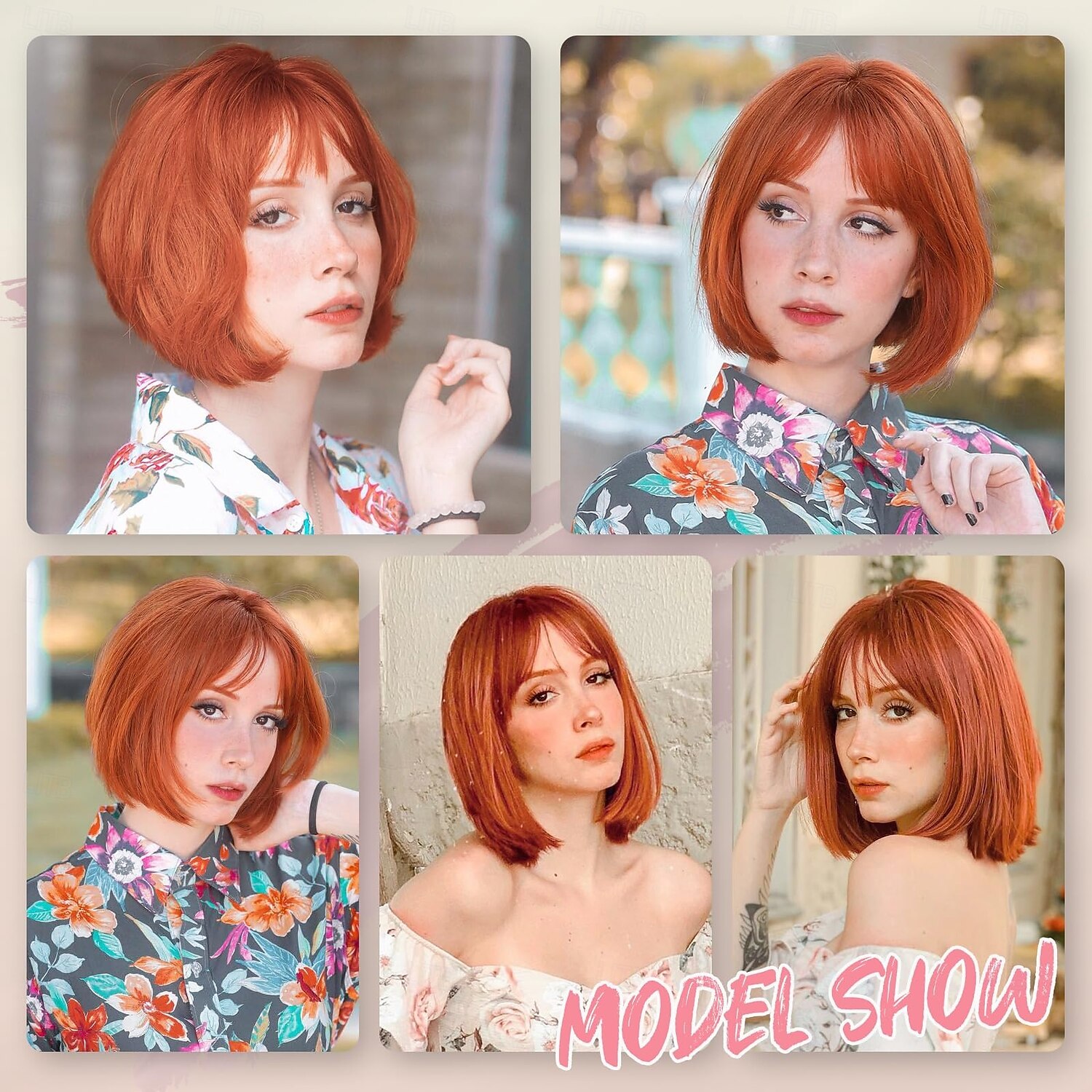 Bob Wig with Bangs Short Wig for Women, Cosplay Wig Easy to Wear, Straight Bob Wig for White Women, Synthetic Wig for Everyday, Party and Halloween 2025 - $18.49 –P11