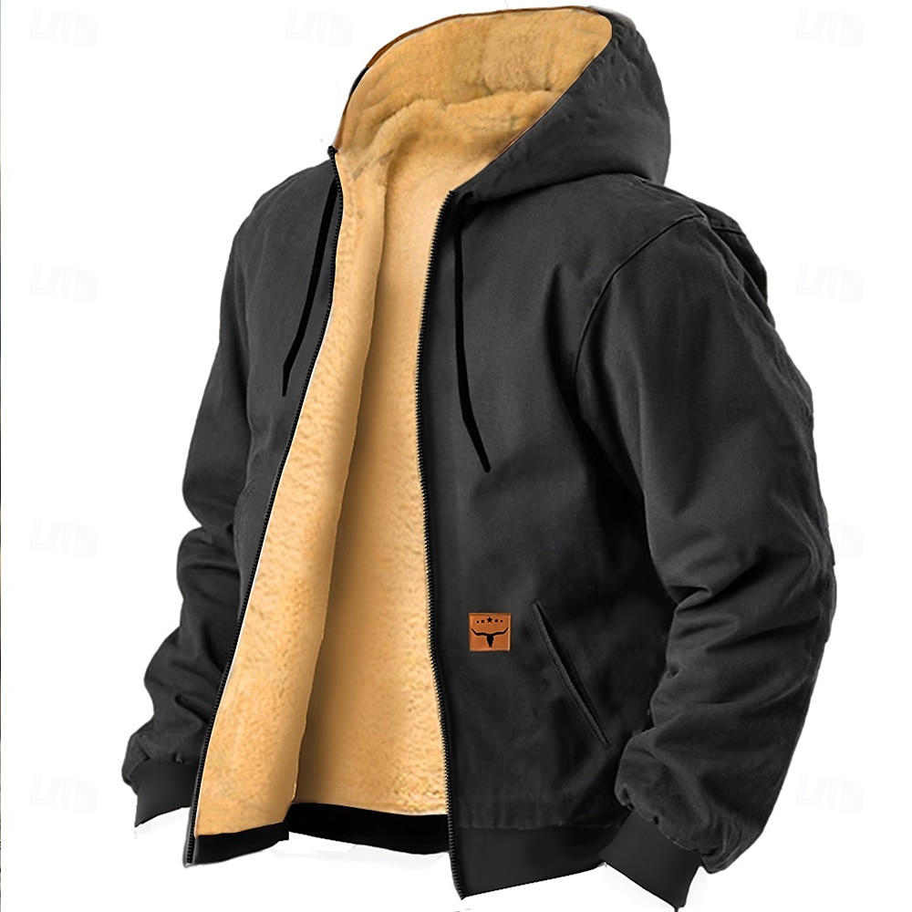 Voor heren Cowboy Trui met capuchon Sweatshirt Hoodie met rits Sweatshirt met capuchon Strakke ronde hals Modieus 3D-afdrukken Vakantie Streetwear Zwart blauw Rits omhoog Herfst Winter Ontwerper 2025 - $39.99 –P1