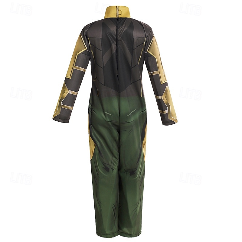 Ragnarök Loki Roupa Ocasiões Especiais Fatos de Corpo Trajes temáticos de filmes e séries Cosplay filme for Para Meninos Crianças Dia Das Bruxas Carnaval Espetáculo Festa Palco de 2025 por $49.99 –P6