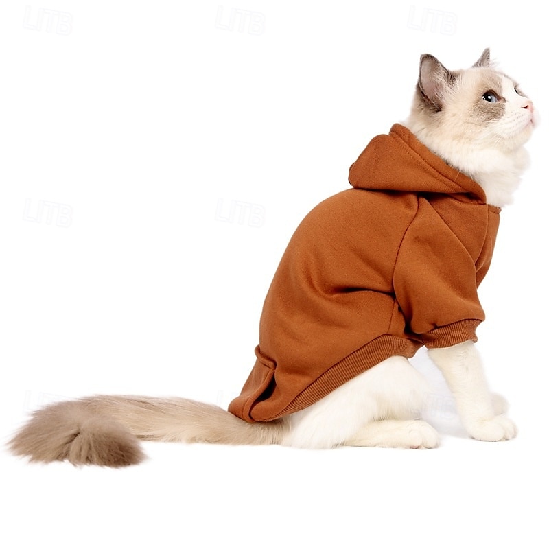 Hund Huvtröjor Mode Vinter Varm Mode Bekväm Utomhus Vardag Inomhus Hundkläder for Small Medium 2025 - $10.99 –P17