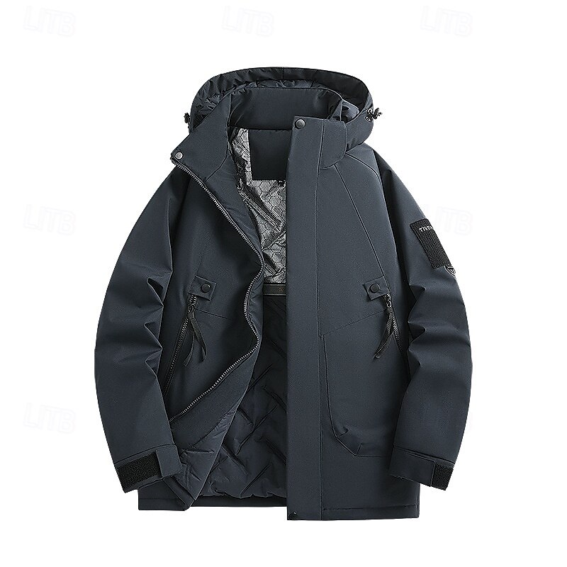 Homens Jaqueta Softshell Jaqueta de Trilha Inverno Ao ar livre Térmico / Quente A Prova de Vento Impermeável Jaqueta de Inverno Jaqueta leve Jaqueta corta-vento Viajar Preto Marfim Amarelo Azul Escuro de 2025 por $77.99 –P1