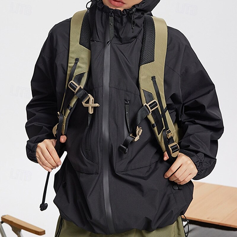 Homens Mulheres Jaqueta Softshell Jaqueta de Trilha Ao ar livre A Prova de Vento Impermeável Jaqueta leve Jaqueta corta-vento Viajar Preto Verde Tropa de 2025 por $105.99 –P8