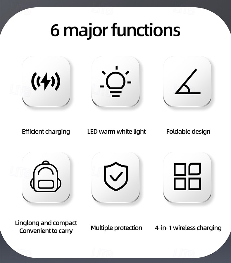Wireless Charger Wireless Charging Station CE Certified Magnetic For Smart Watch Compatible with any wireless charging enabled devices Airpods 3 2 Pro 2 2025 - $52.99 –P2