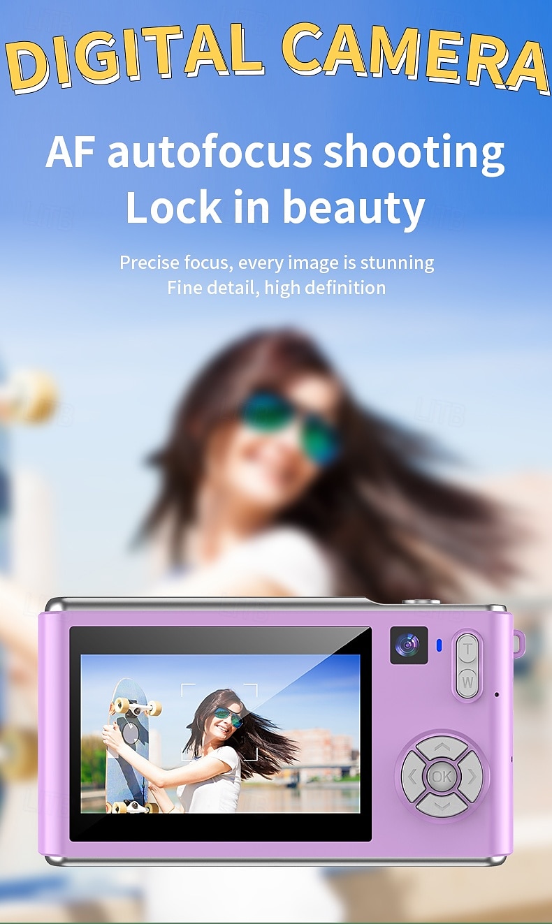 Digital Camera with Zoom Dual Cameras Auto Focus Vlogging Selfie for Travel Camera Auto Focus 2025 - $87.99 –P10