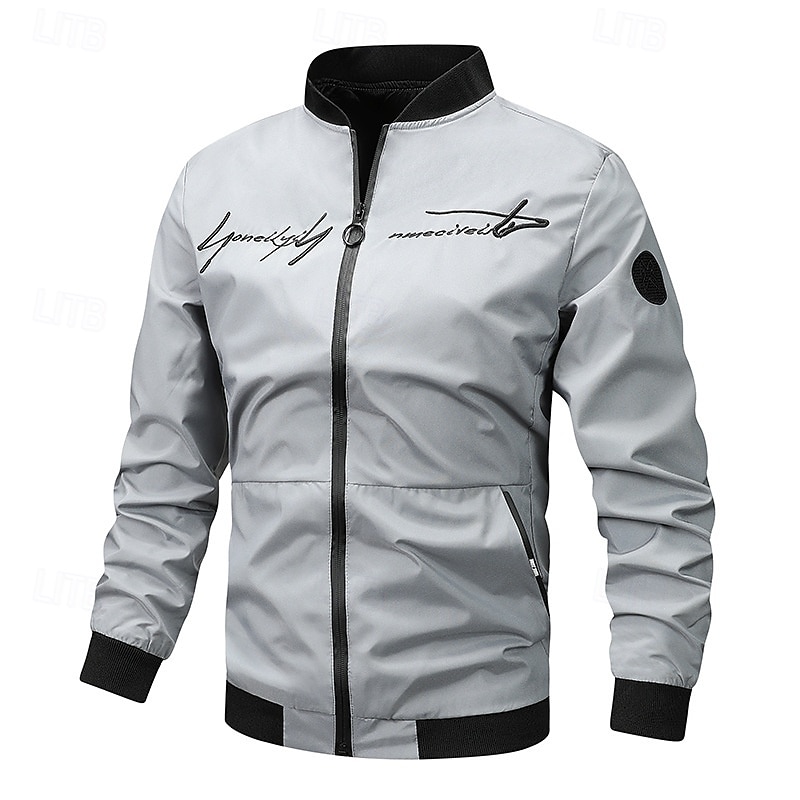 Men's Softshell Jacket Hiking Jacket Outdoor Windproof Windbreaker Jacket Traveling Black Green Khaki Dark Blue Grey 2025 - $25.99 –P3