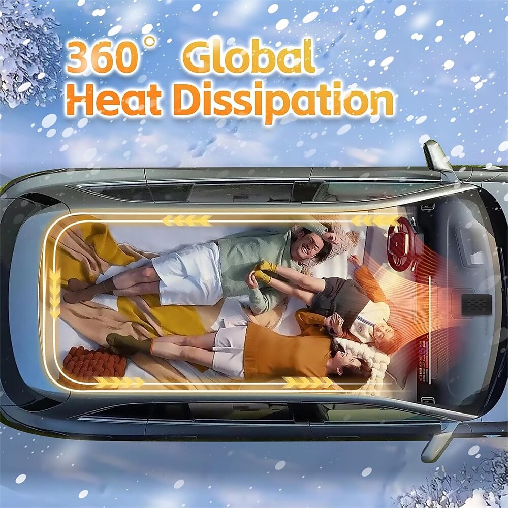 opvouwbare autoverwarming 12v 150w snel verwarmings- en koelsysteem voor onmiddellijk ontdooien en ontwasemen compatibel met sigarettenaansteker 360 graden draaibare voorruitontwaseming voor auto's 2025 - $21.99 –P3
