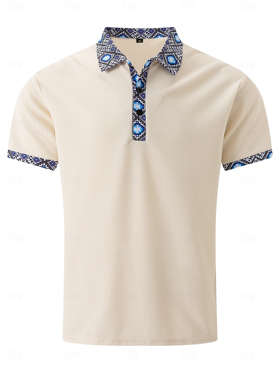 Herr Våffelskjorta Polo T-shirts Byxuppsättningar Långärmad Fjärdedels blixtlås Ensfärgat Stickat Mode Ficka Hem Kontor / Karriär Gata Svart Elfenben Blå Topp t-shirt för män 2025 - $37.99 –P5
