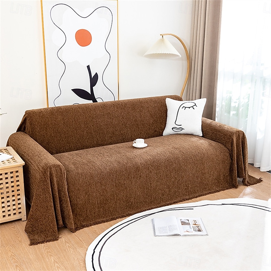 Serviette de canapé en chenille de haute qualité, tissu doux et moelleux, parfait pour protéger les canapés de la saleté et des taches, durable et confortable, idéale pour une utilisation quotidienne, de 2025 ? $46.99 –P16
