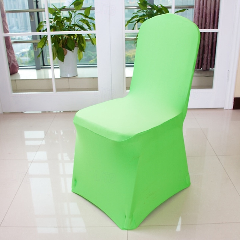 huse pentru scaune de nuntă huse pentru scaune de banchet din spandex huse pentru scaune din spandex elastice din față plat pentru decorațiuni pentru petreceri de mese 2025 - $9.49 –P6