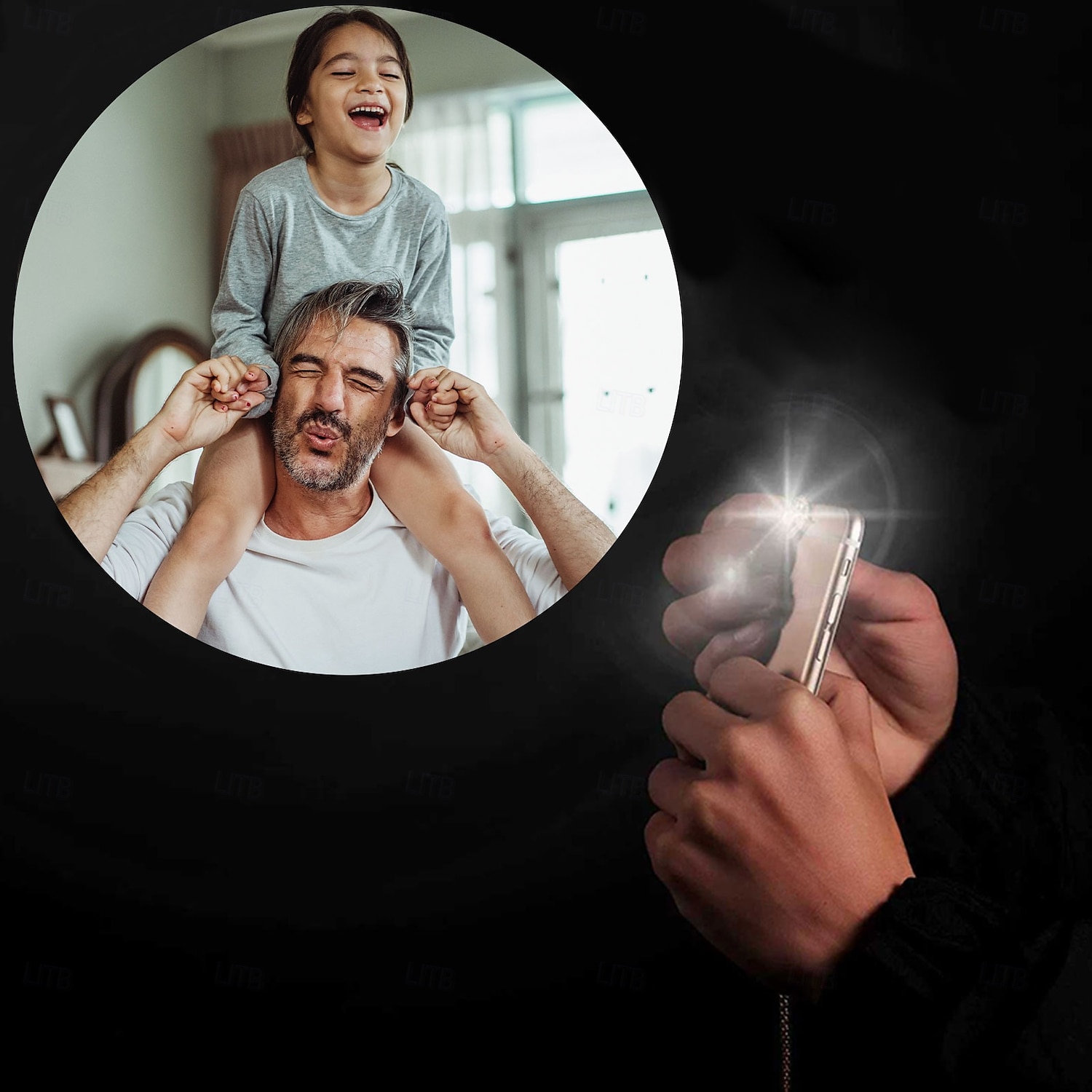 Personlig tilpasset projeksjonsnøkkelring gave til bryllup par pendel i rustfritt stål med fotoprosjektstein fanger dyrebare øyeblikk bryllupsgave par kvinner og elskere 2025 - $18.49 –P4